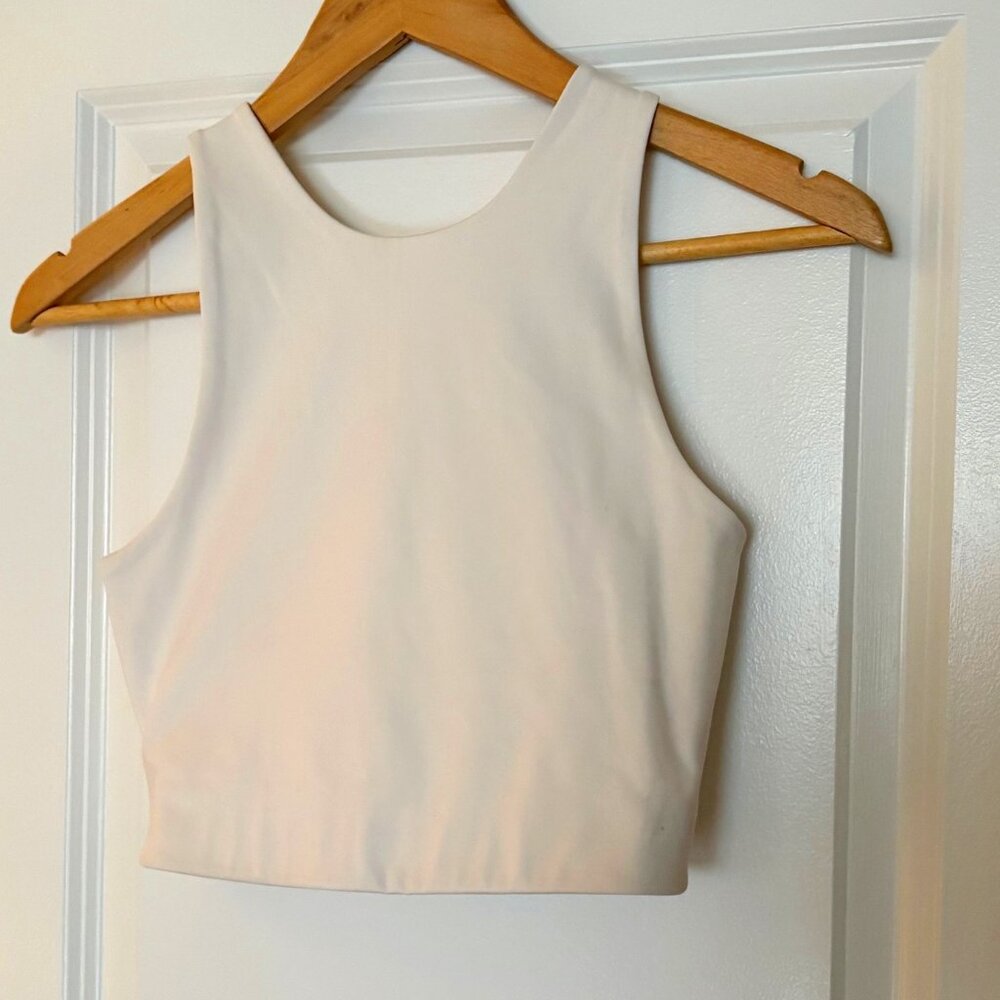 NWOT - Girlfriend Collective White Dylan Tank Bra